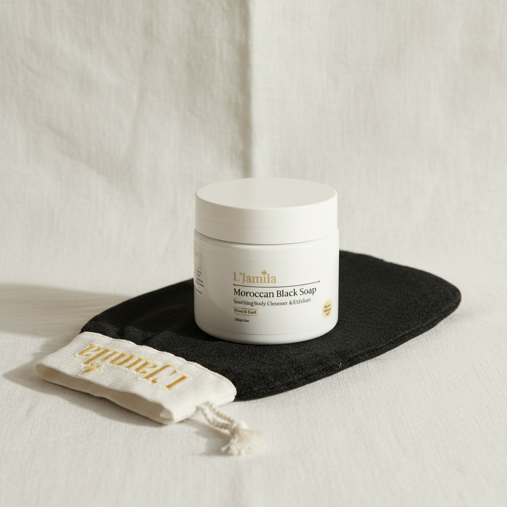 Moroccan Black Soap Set
